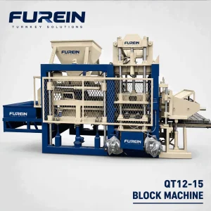 QT12-15 fully automatic hydraulic concrete block making machine