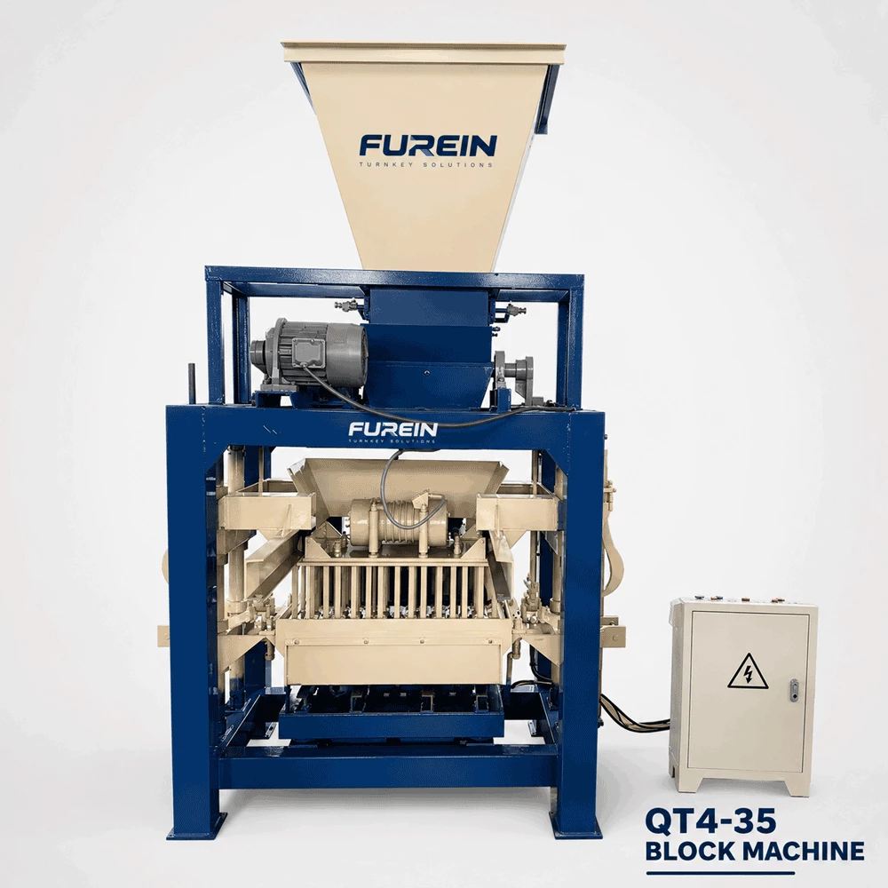QT4-35 small block making machine complete unit
