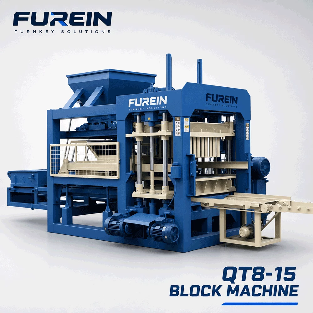 QT8-15 fully automatic hydraulic concrete block making machine